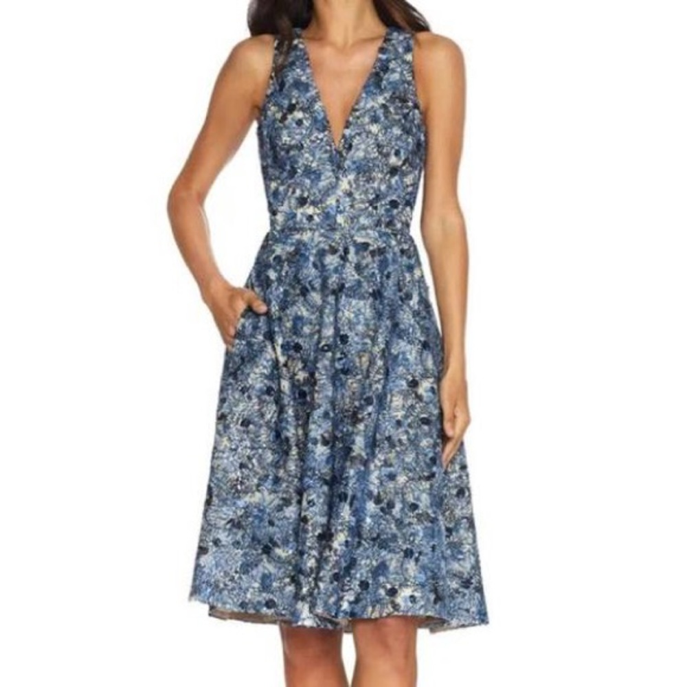 Dress the Population Sally Sequin Embroidered